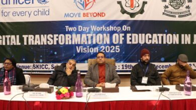 Move Beyond, IIEDC-NIT Srinagar in collaboration with UNICEF, Department of School Education organizes two-day workshop on Digital Transformation of Education in J&K at SKICC Srinagar