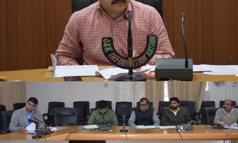DC Kathua reviews progress of NABARD funded RIDF projects - Srinagar News