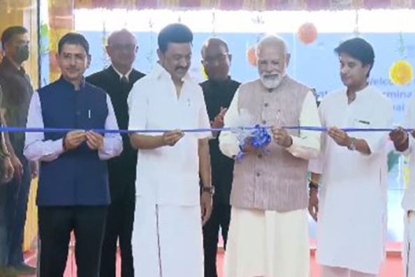 Pm Modi Inaugurates New Integrated Terminal Of Chennai International 