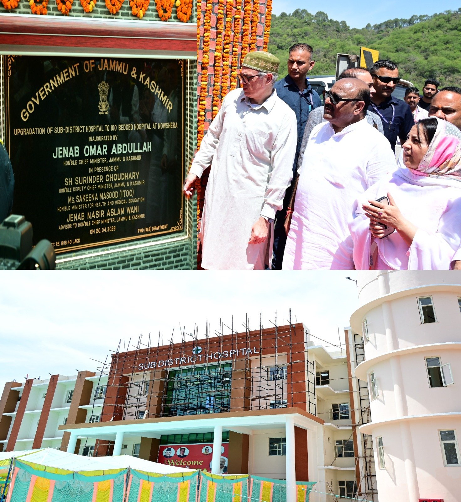 CM Omar Abdullah tours Rajouri’s Nowshera, inaugurates key road ...